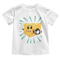 Funny Cheese Head Football Player Sports Gift Idea Toddler T Shirt - Wonder Print Shop