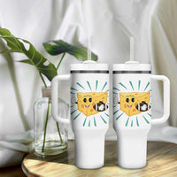 Funny Cheese Head Football Player Sports Gift Idea Tumbler With Handle - Wonder Print Shop