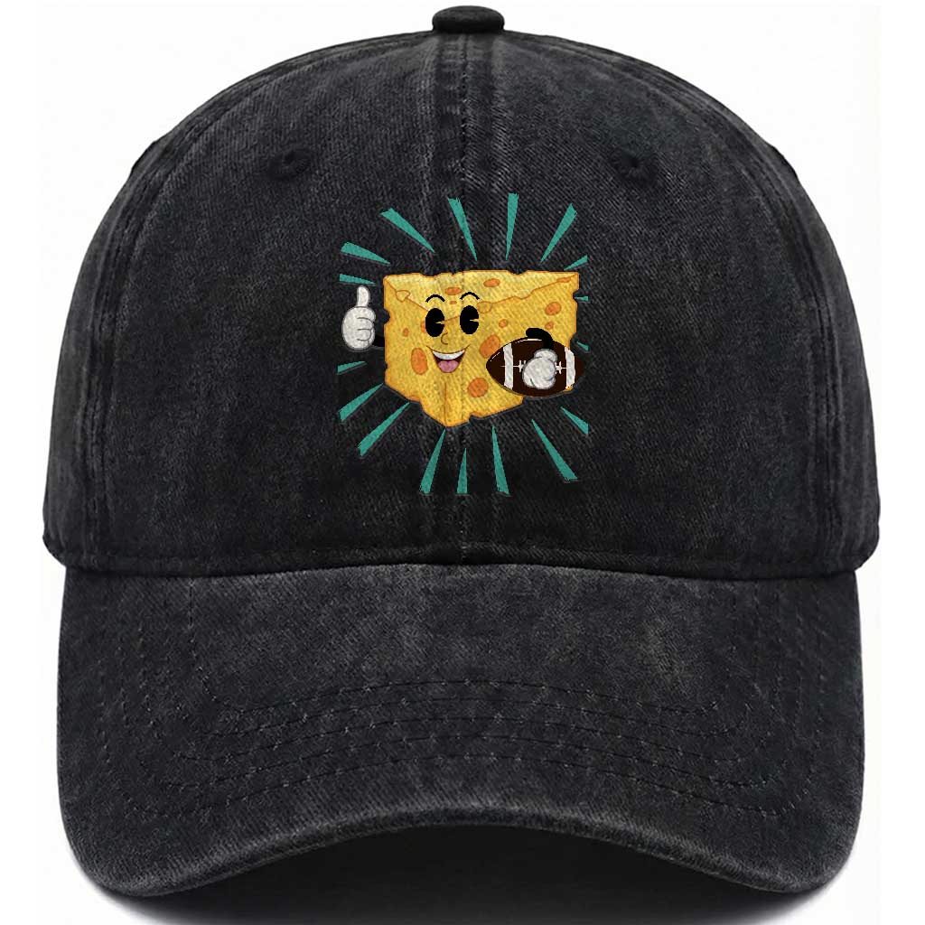 Funny Chz Head Football Player Sports Gift Idea Washed Cotton Baseball Cap