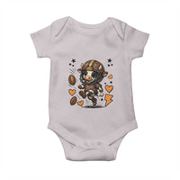Football Lover Baby Onesie Cute Dairy Cow Playing Football - Wonder Print Shop