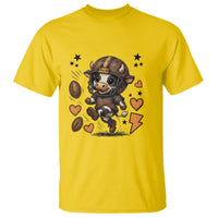 Football Lover T Shirt Cute Dairy Cow Playing Football - Wonder Print Shop