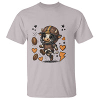 Football Lover T Shirt Cute Dairy Cow Playing Football - Wonder Print Shop