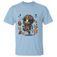 Football Lover T Shirt Cute Dairy Cow Playing Football - Wonder Print Shop