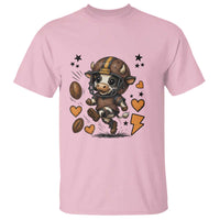 Football Lover T Shirt Cute Dairy Cow Playing Football - Wonder Print Shop