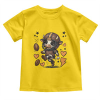 Football Lover Toddler T Shirt Cute Dairy Cow Playing Football - Wonder Print Shop