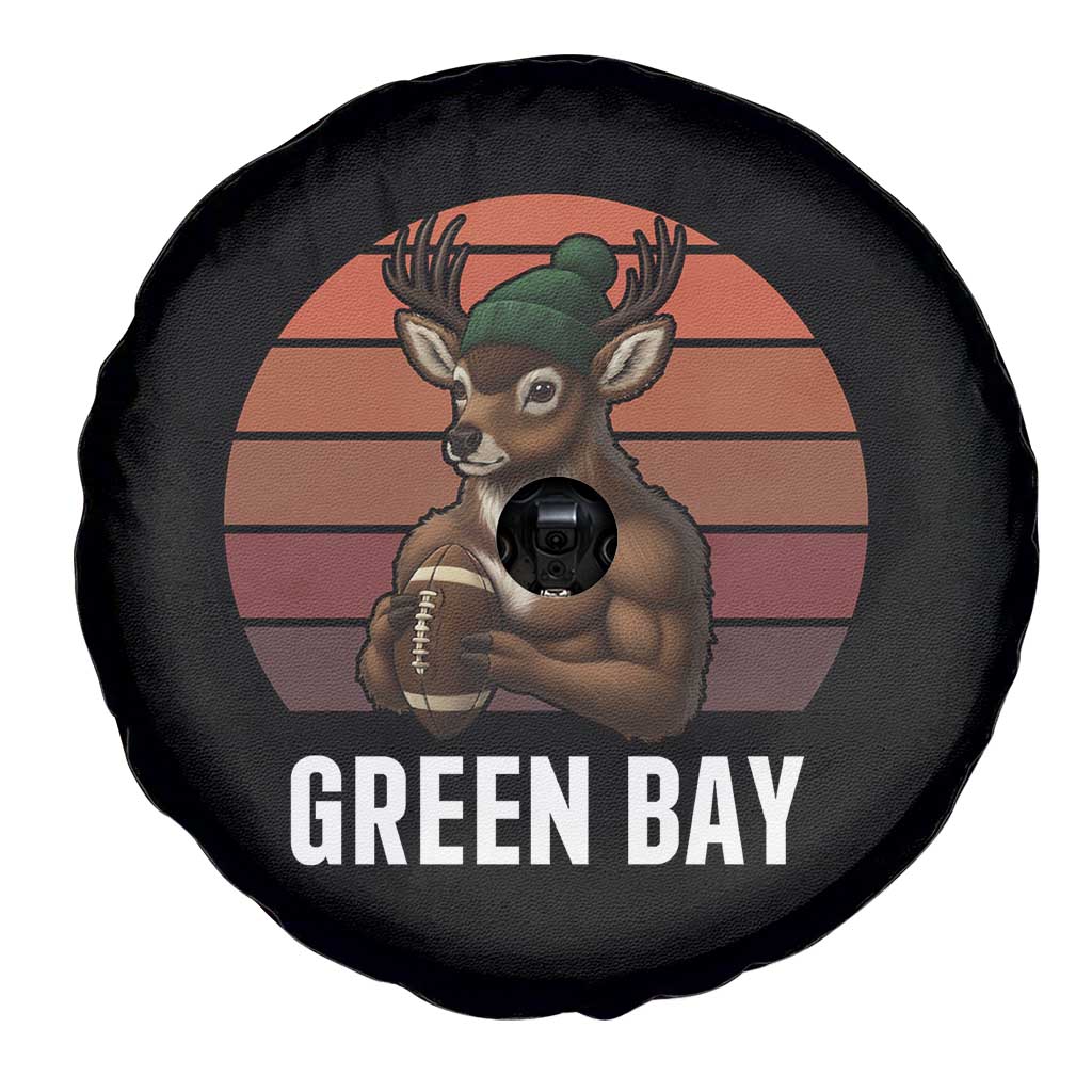Deer Green Bay Football Spare Tire Cover Retro Vintage Style - Wonder Print Shop