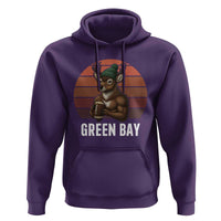 Deer Green Bay Football Hoodie Retro Vintage Style - Wonder Print Shop