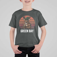 Deer Green Bay Football T Shirt For Kid Retro Vintage Style - Wonder Print Shop