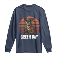 Deer Green Bay Football Long Sleeve Shirt Retro Vintage Style - Wonder Print Shop