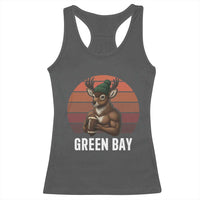 Deer Green Bay Football Racerback Tank Top Retro Vintage Style - Wonder Print Shop