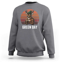 Deer Green Bay Football Sweatshirt Retro Vintage Style - Wonder Print Shop