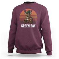 Deer Green Bay Football Sweatshirt Retro Vintage Style - Wonder Print Shop