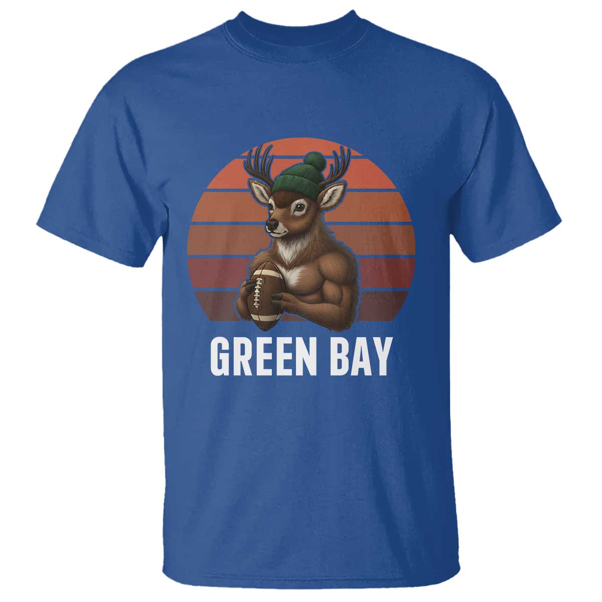 Deer Green Bay Football T Shirt Retro Vintage Style - Wonder Print Shop