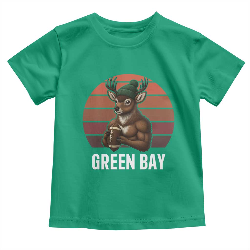 Deer Green Bay Football Toddler T Shirt Retro Vintage Style - Wonder Print Shop