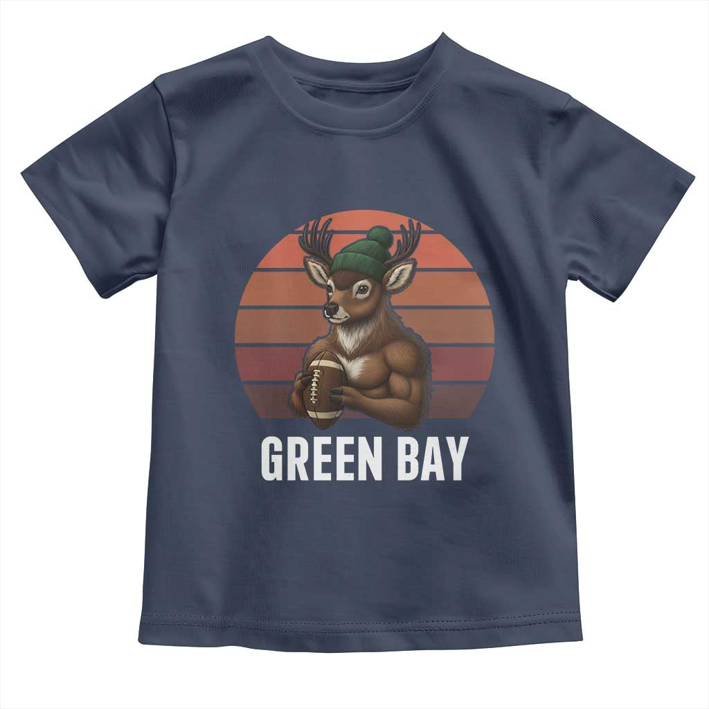 Deer Green Bay Football Toddler T Shirt Retro Vintage Style - Wonder Print Shop