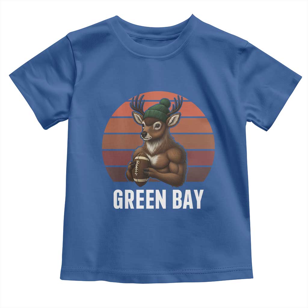 Deer Green Bay Football Toddler T Shirt Retro Vintage Style - Wonder Print Shop