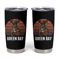 Deer Green Bay Football Tumbler Cup Retro Vintage Style - Wonder Print Shop