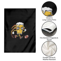 Funny Beer Mug Playing Football Garden Flag Team Supporter Green Bay Gift - Wonder Print Shop