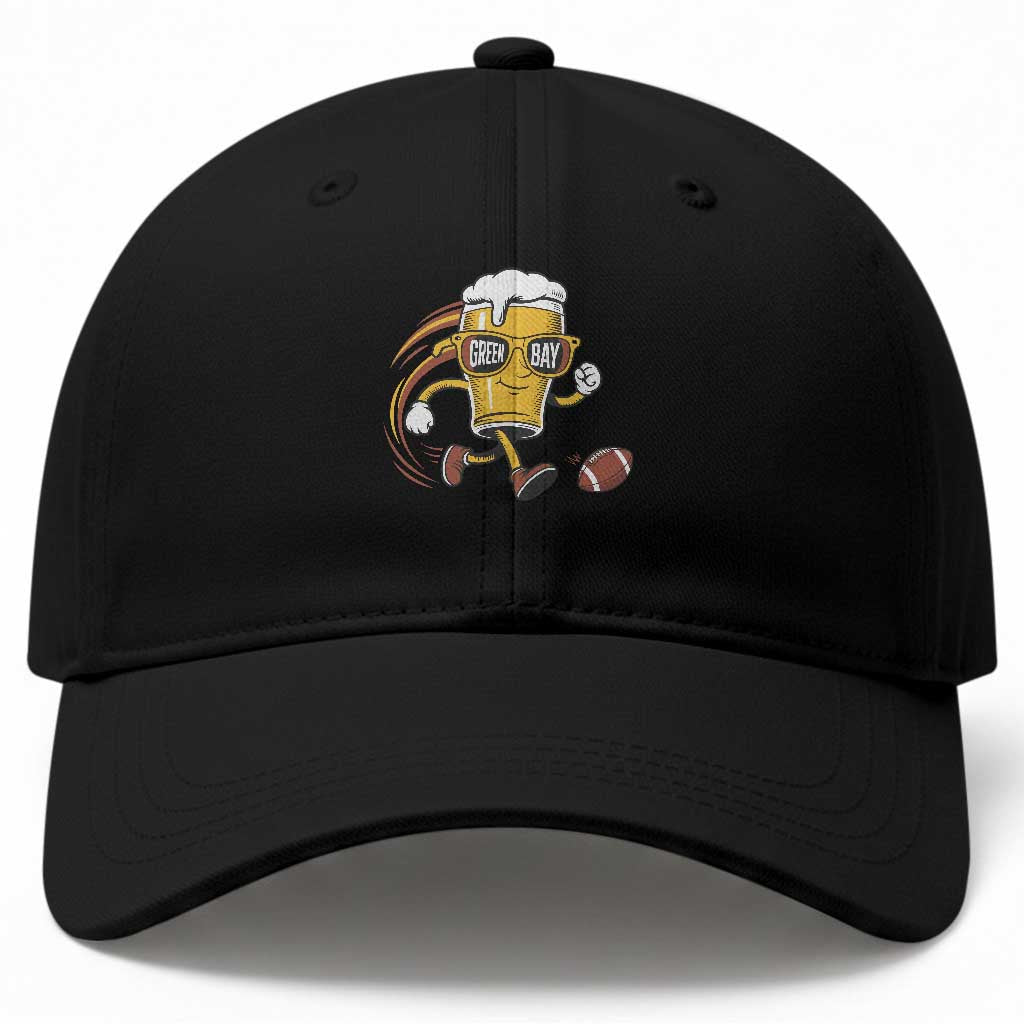 Funny Beer Mug Playing Football Baseball Cap Team Supporter GFF Gift