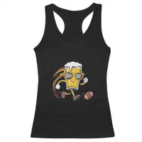 Funny Beer Mug Playing Football Racerback Tank Top Team Supporter Green Bay Gift - Wonder Print Shop