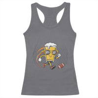 Funny Beer Mug Playing Football Racerback Tank Top Team Supporter Green Bay Gift - Wonder Print Shop