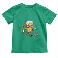 Funny Beer Mug Playing Football Toddler T Shirt Team Supporter Green Bay Gift - Wonder Print Shop