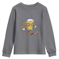 Funny Beer Mug Playing Football Youth Sweatshirt Team Supporter Green Bay Gift - Wonder Print Shop