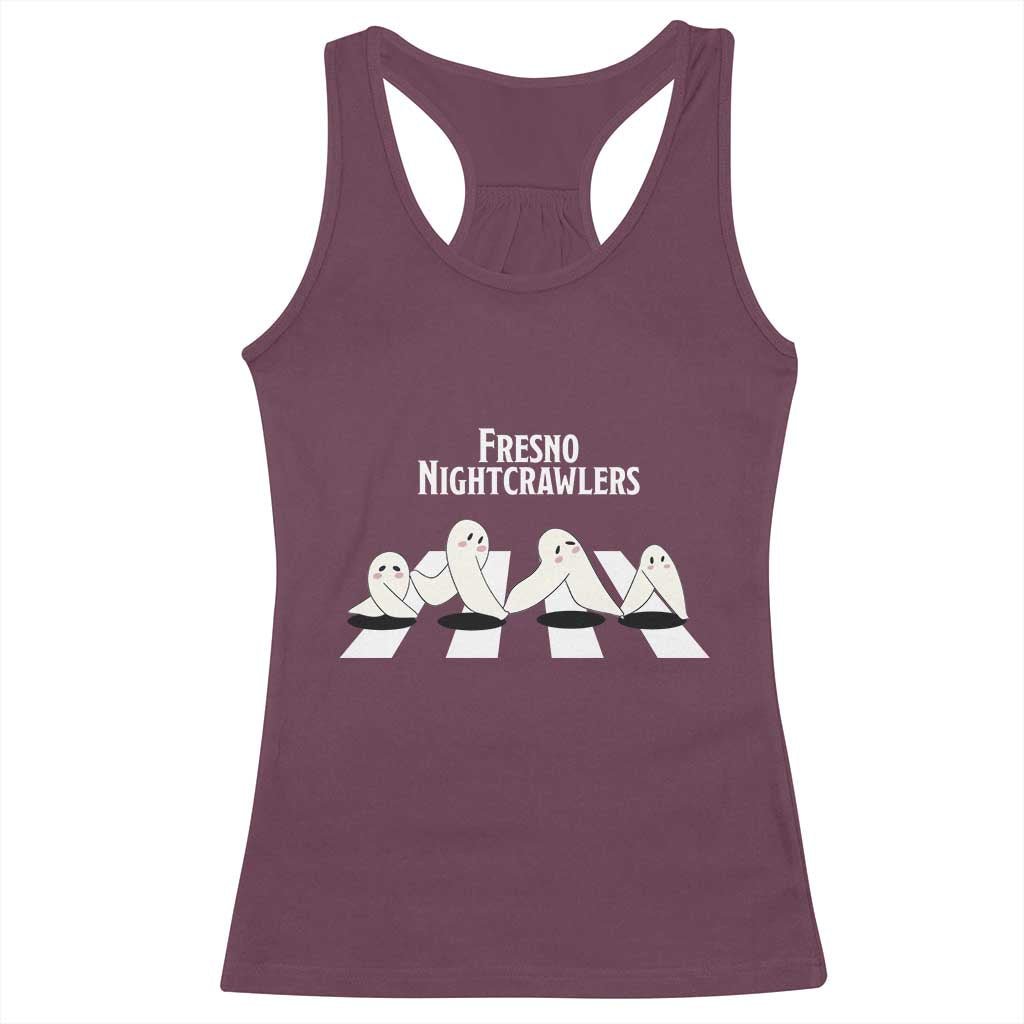 Fresno Nightcrawler Racerback Tank Top Folklore Gothic Horror Cryptid Gift - Wonder Print Shop