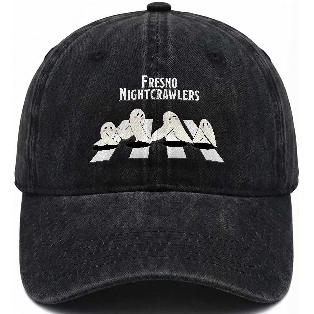 Fresno Nightcrawler Washed Cotton Baseball Cap Folklore Gothic Horror Cryptid Gift