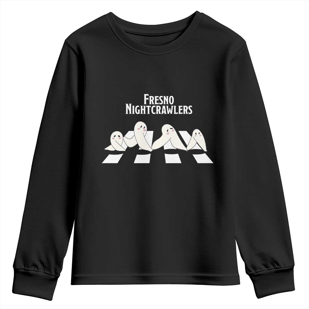 Fresno Nightcrawler Youth Sweatshirt Folklore Gothic Horror Cryptid Gift - Wonder Print Shop