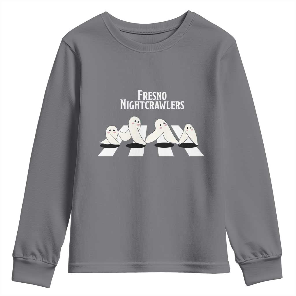 Fresno Nightcrawler Youth Sweatshirt Folklore Gothic Horror Cryptid Gift - Wonder Print Shop