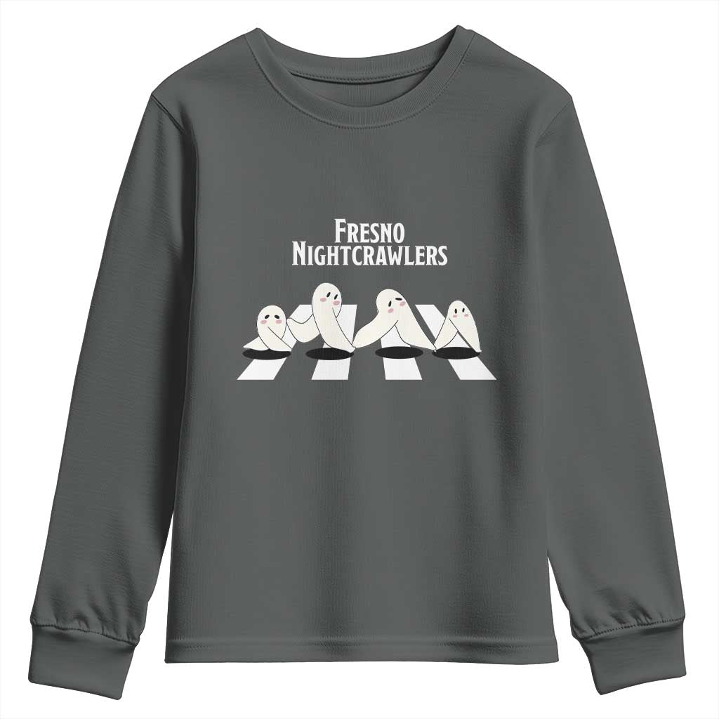 Fresno Nightcrawler Youth Sweatshirt Folklore Gothic Horror Cryptid Gift - Wonder Print Shop