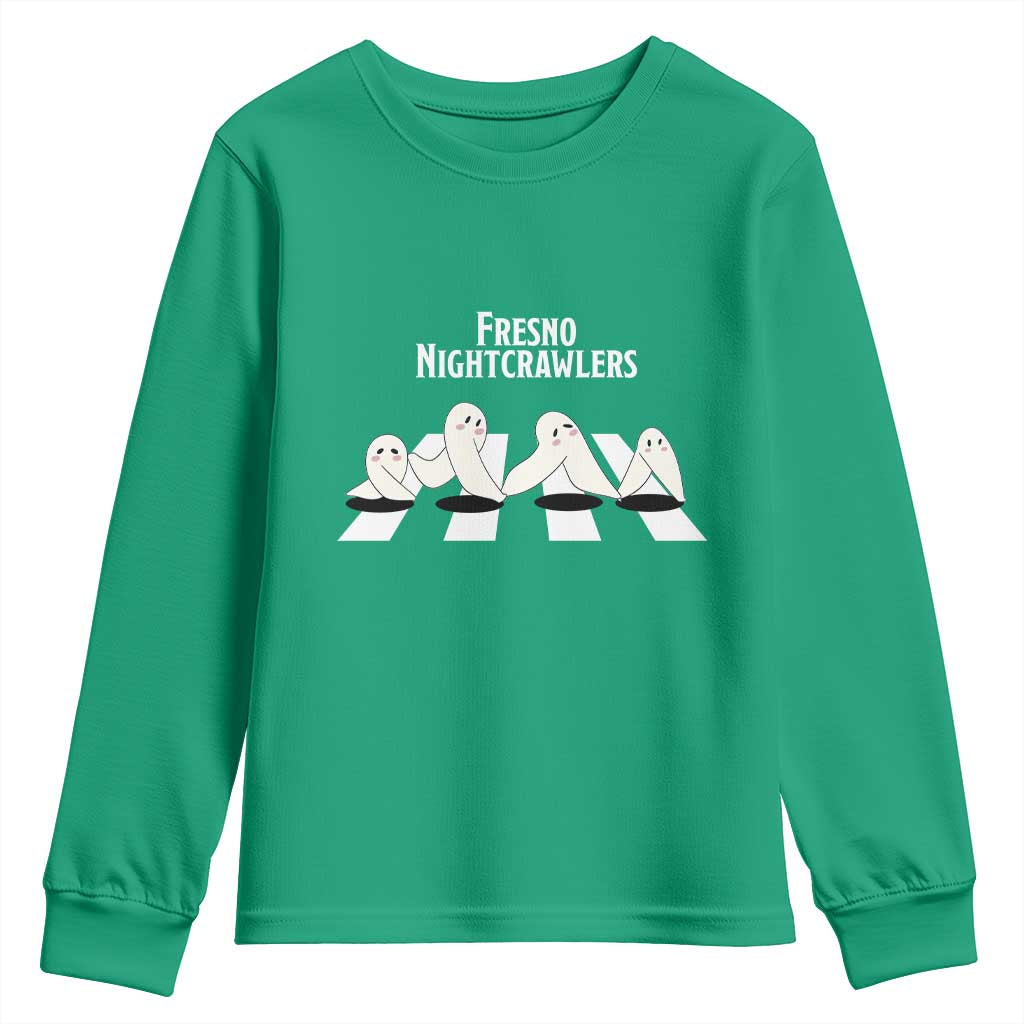Fresno Nightcrawler Youth Sweatshirt Folklore Gothic Horror Cryptid Gift - Wonder Print Shop