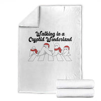 Funny Fresno Nightcrawlers Christmas Gift Throw Blanket Walking In A Cryptid Wonderland - Wonder Print Shop