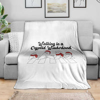 Funny Fresno Nightcrawlers Christmas Gift Throw Blanket Walking In A Cryptid Wonderland - Wonder Print Shop