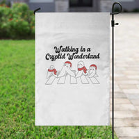 Funny Fresno Nightcrawlers Christmas Gift Garden Flag Walking In A Cryptid Wonderland - Wonder Print Shop