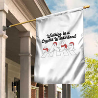 Funny Fresno Nightcrawlers Christmas Gift Garden Flag Walking In A Cryptid Wonderland - Wonder Print Shop