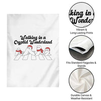 Funny Fresno Nightcrawlers Christmas Gift Garden Flag Walking In A Cryptid Wonderland - Wonder Print Shop