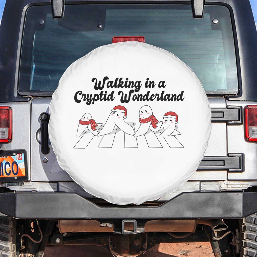 Funny Fresno Nightcrawlers Christmas Gift Spare Tire Cover Walking In A Cryptid Wonderland - Wonder Print Shop