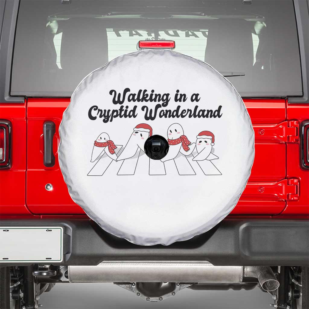 Funny Fresno Nightcrawlers Christmas Gift Spare Tire Cover Walking In A Cryptid Wonderland - Wonder Print Shop
