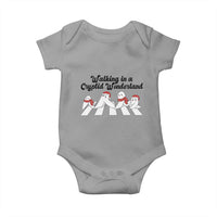 Funny Fresno Nightcrawlers Christmas Gift Baby Onesie Walking In A Cryptid Wonderland - Wonder Print Shop