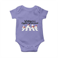 Funny Fresno Nightcrawlers Christmas Gift Baby Onesie Walking In A Cryptid Wonderland - Wonder Print Shop