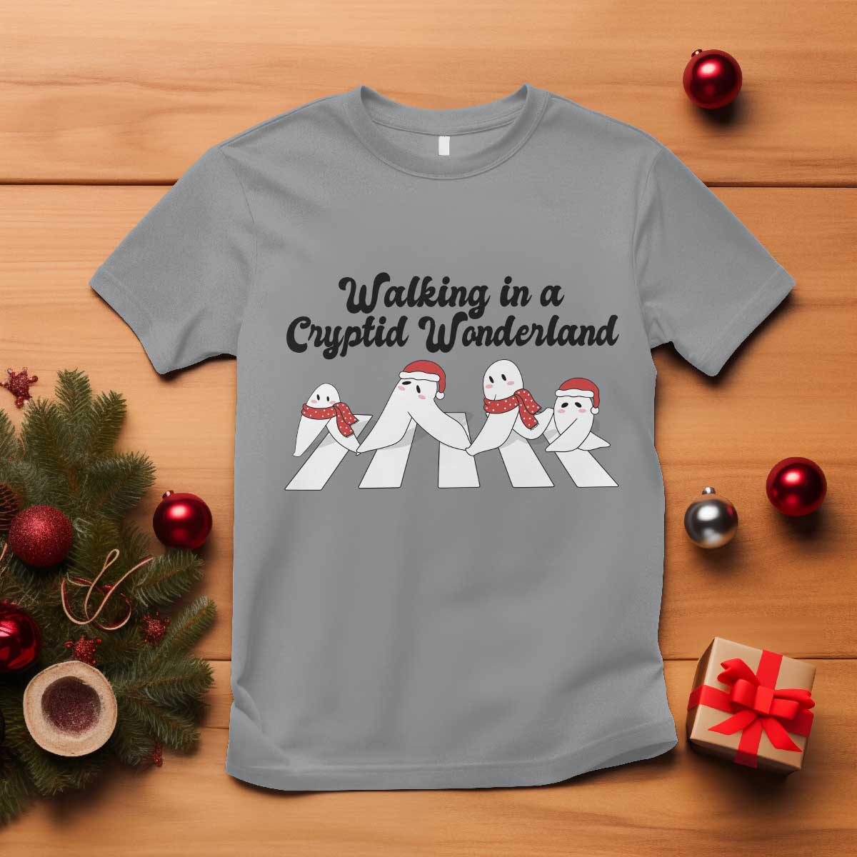 Funny Fresno Nightcrawlers Christmas Gift T Shirt Walking In A Cryptid Wonderland - Wonder Print Shop