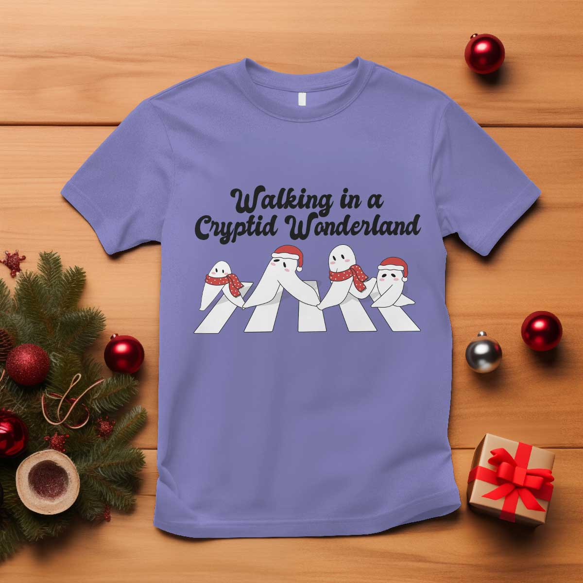 Funny Fresno Nightcrawlers Christmas Gift T Shirt Walking In A Cryptid Wonderland - Wonder Print Shop