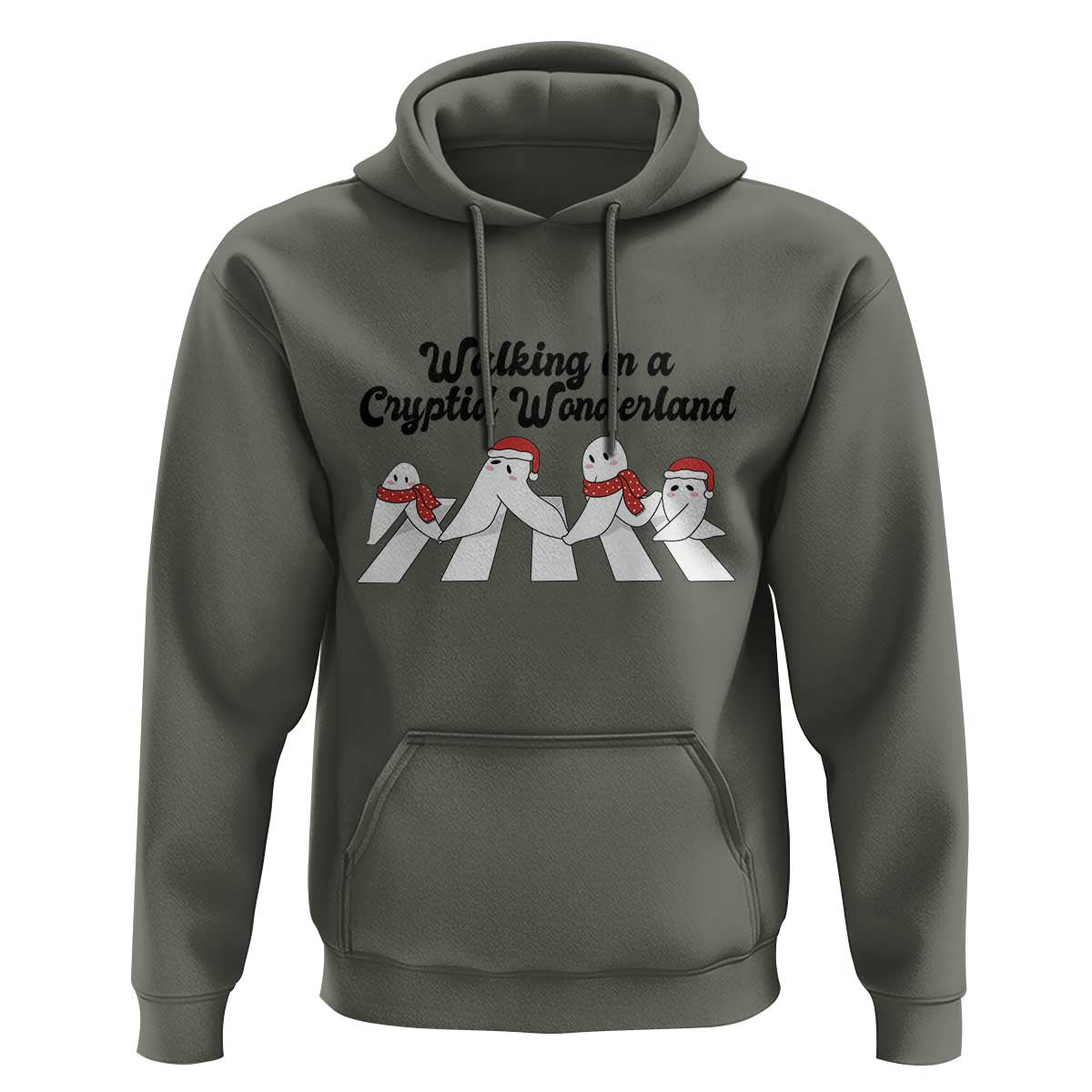 Funny Fresno Nightcrawlers Christmas Gift Hoodie Walking In A Cryptid Wonderland - Wonder Print Shop