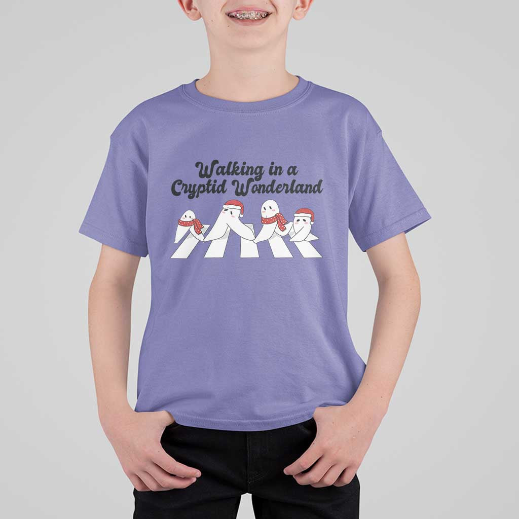 Funny Fresno Nightcrawlers Christmas Gift T Shirt For Kid Walking In A Cryptid Wonderland - Wonder Print Shop