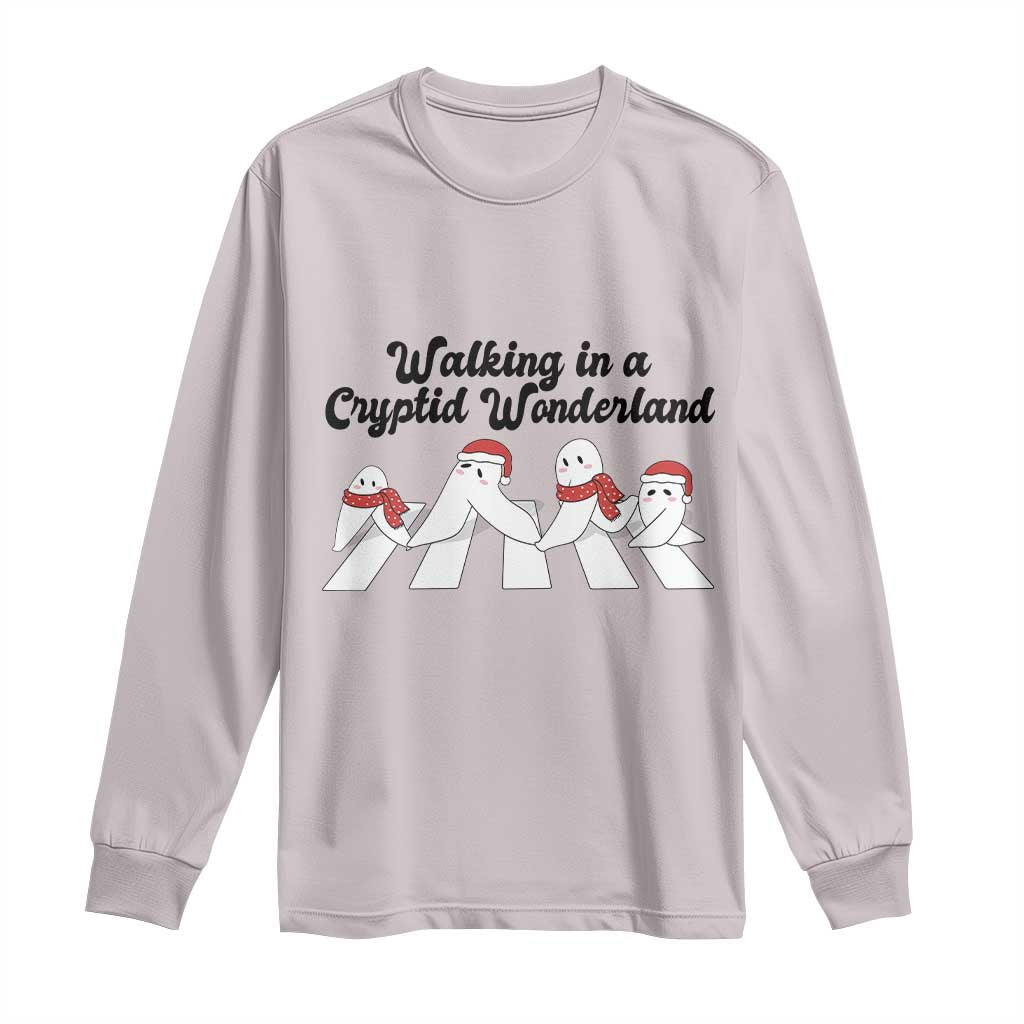 Funny Fresno Nightcrawlers Christmas Gift Long Sleeve Shirt Walking In A Cryptid Wonderland - Wonder Print Shop