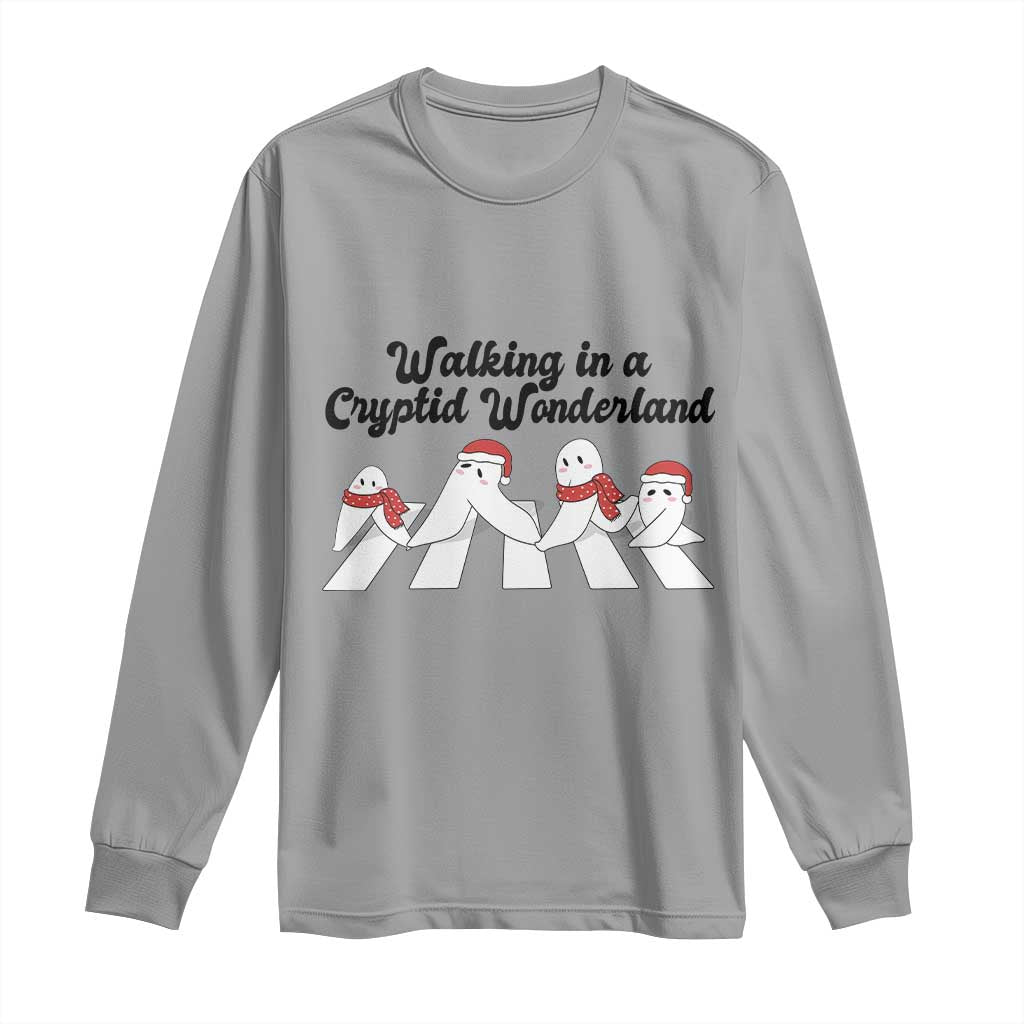 Funny Fresno Nightcrawlers Christmas Gift Long Sleeve Shirt Walking In A Cryptid Wonderland - Wonder Print Shop
