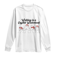 Funny Fresno Nightcrawlers Christmas Gift Long Sleeve Shirt Walking In A Cryptid Wonderland - Wonder Print Shop