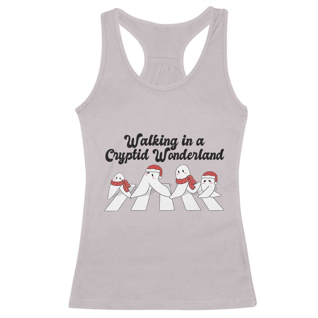 Funny Fresno Nightcrawlers Christmas Gift Racerback Tank Top Walking In A Cryptid Wonderland - Wonder Print Shop